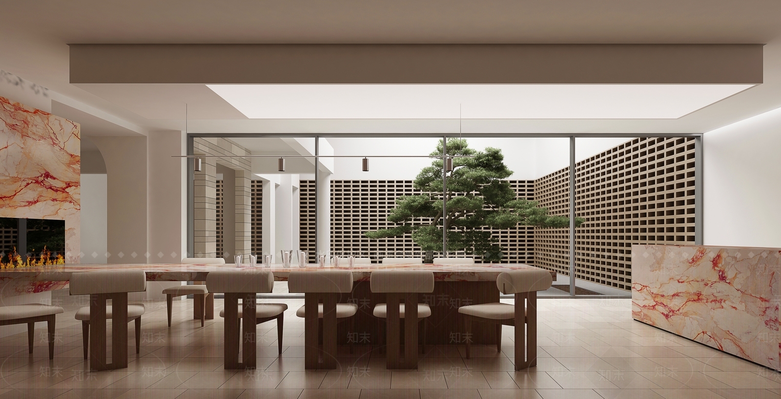 现代休息区SU模型下载【ID:1143498318】