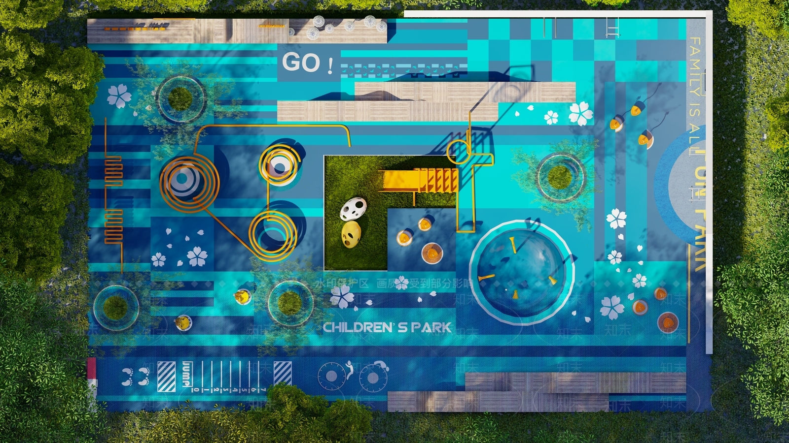 现代儿童游乐区SU模型下载【ID:1142819932】
