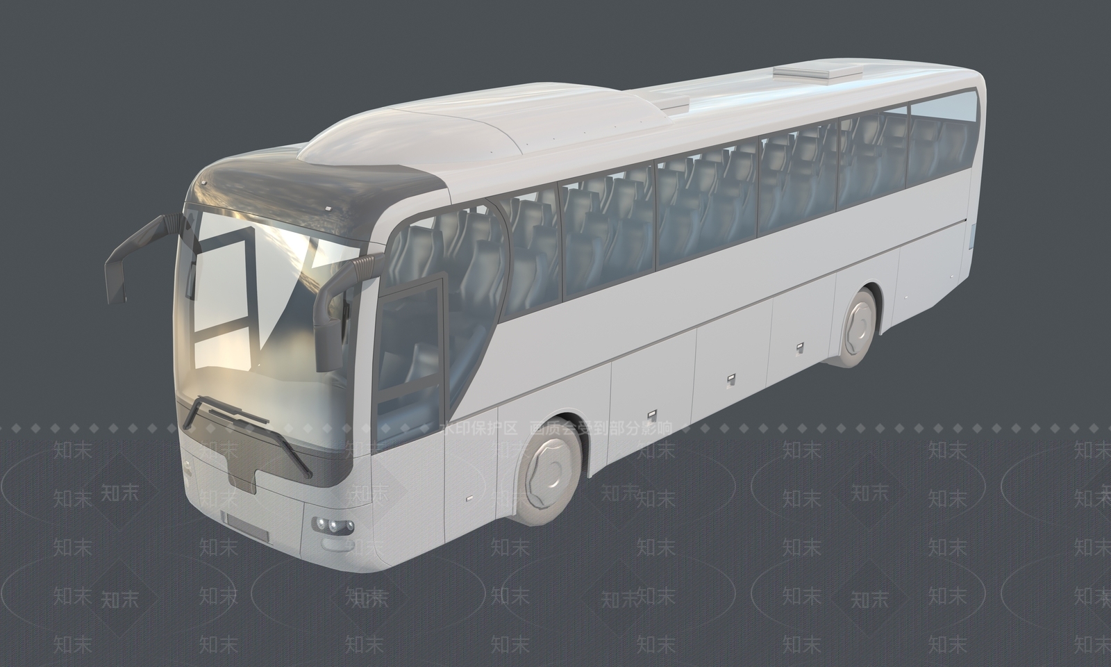 公交车大巴3D模型下载【ID:1142823442】