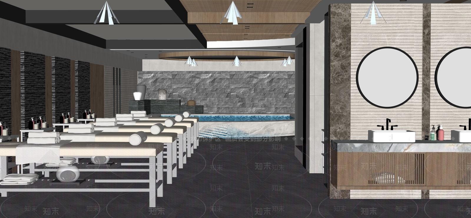 现代浴室澡堂SU模型下载【ID:1142825403】