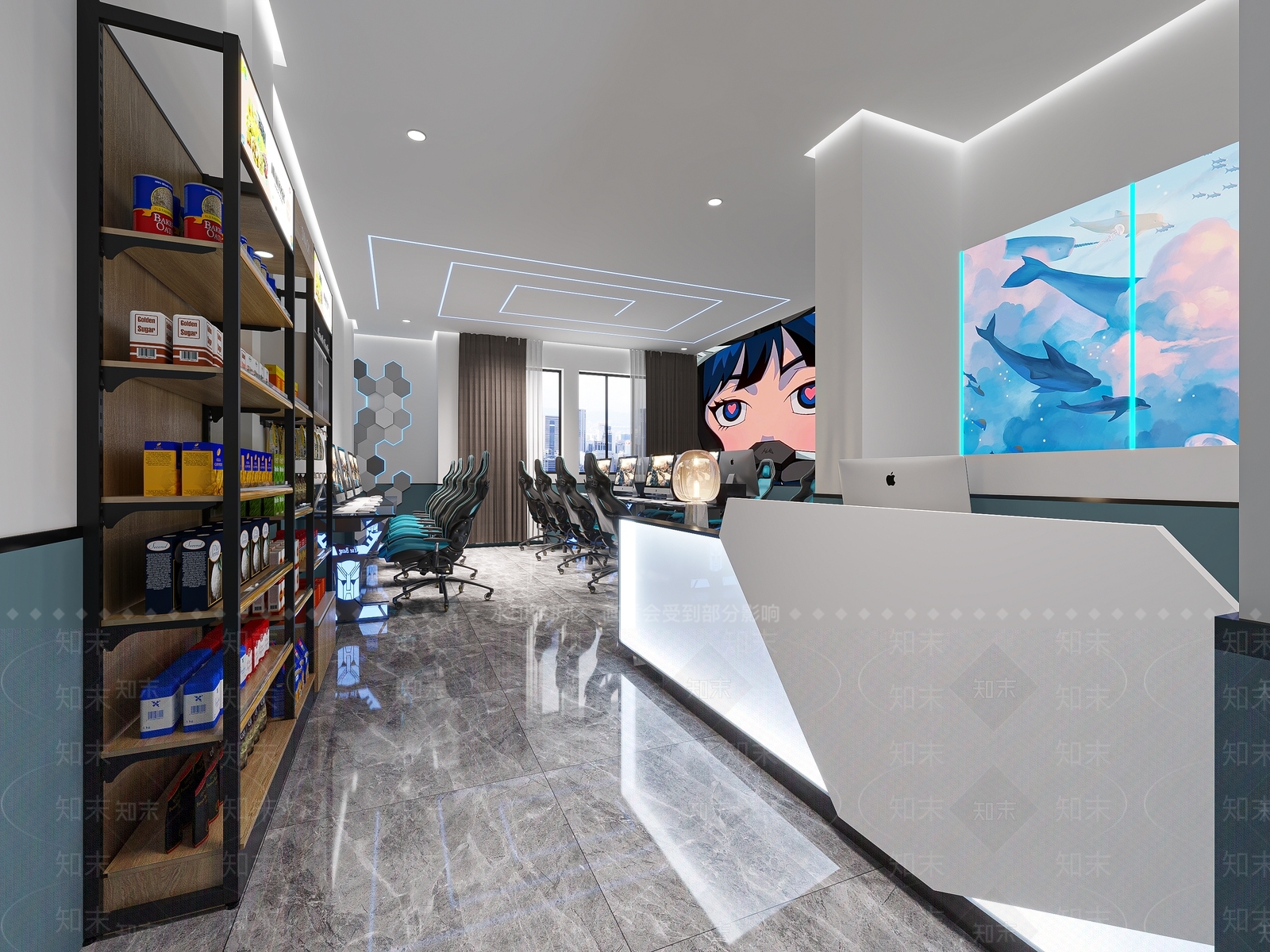 网吧网咖3D模型下载【ID:1142831086】