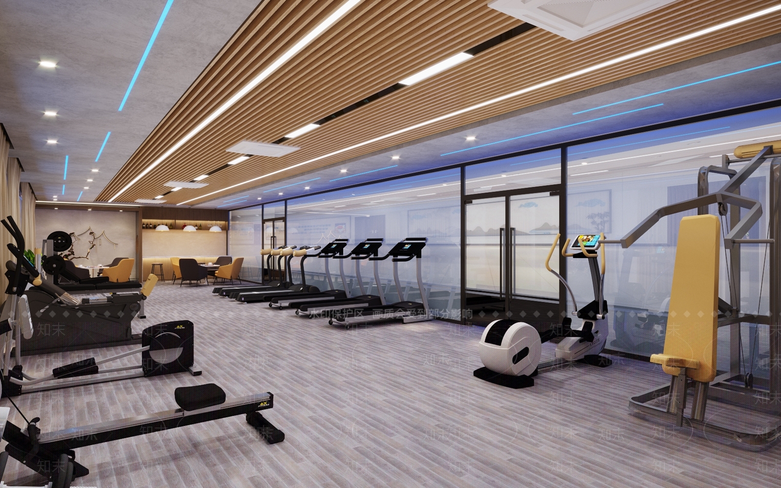 健身房设计3D模型下载【ID:1142832688】