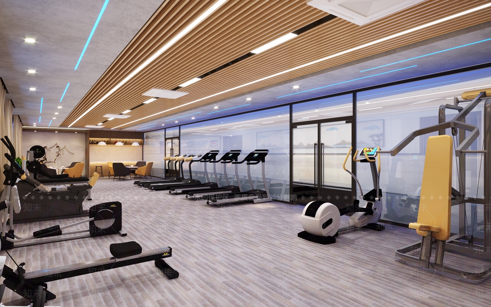 健身房设计3D模型下载【ID:1142832688】