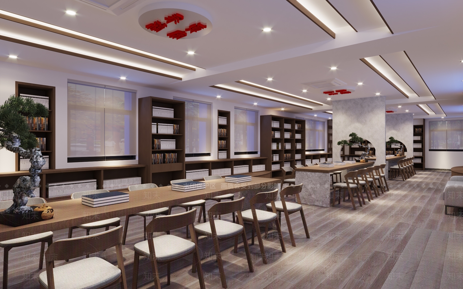 图书馆设计3D模型下载【ID:1142832874】