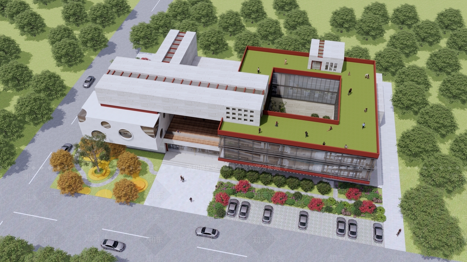 现代社区活动中心SU模型下载【ID:1142834543】