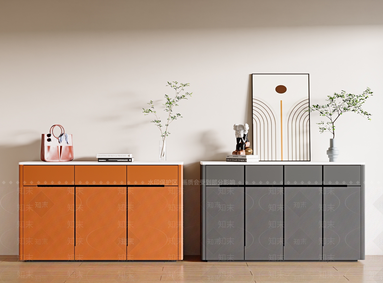 现代鞋柜3d模型3D模型下载【ID:1142837156】