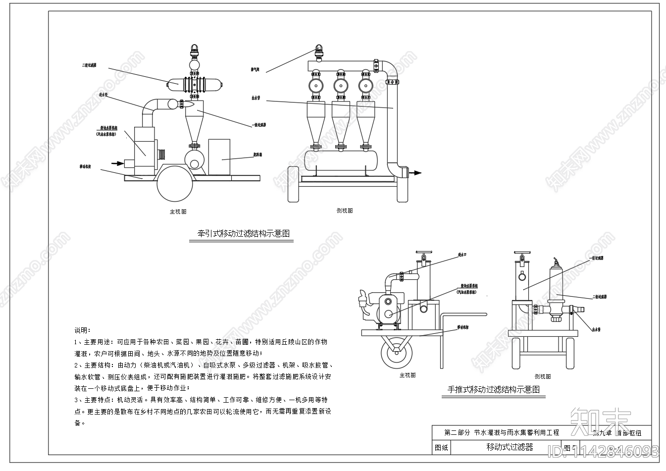 节水灌溉工程首部枢纽节点cad施工图下载【ID:1142846093】