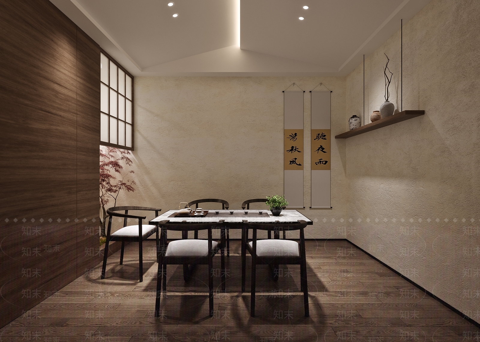 禅意茶叶店3D模型下载【ID:1142846397】