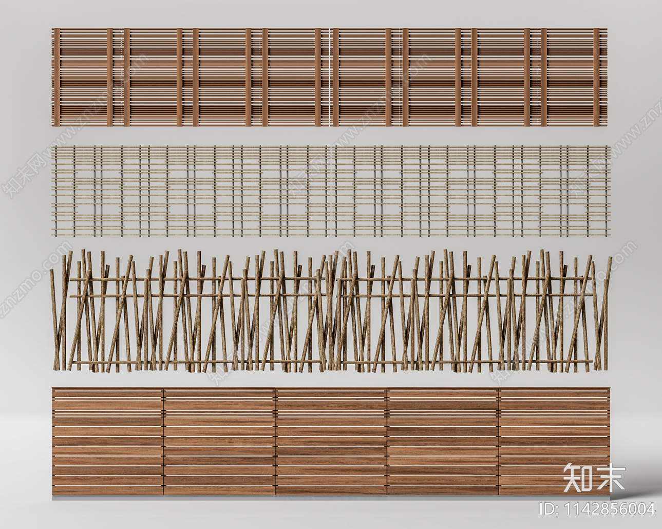 现代篱笆墙3D模型下载【ID:1142856004】