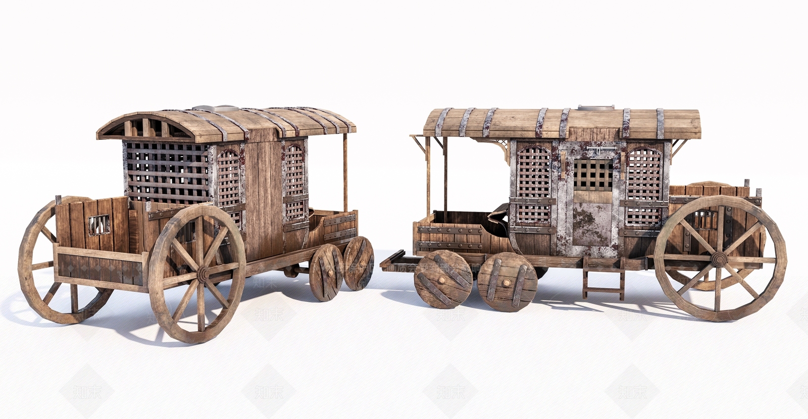 马车3D模型下载【ID:1142857963】