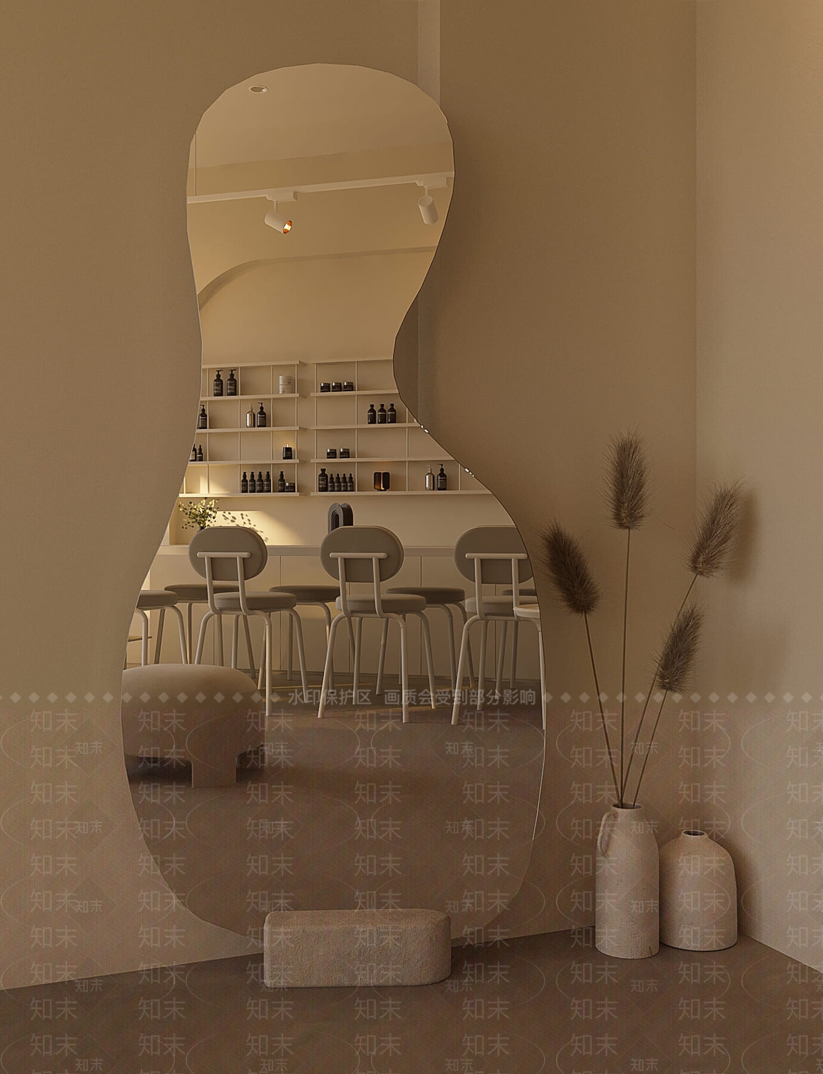 侘寂美甲店3D模型下载【ID:1143422110】