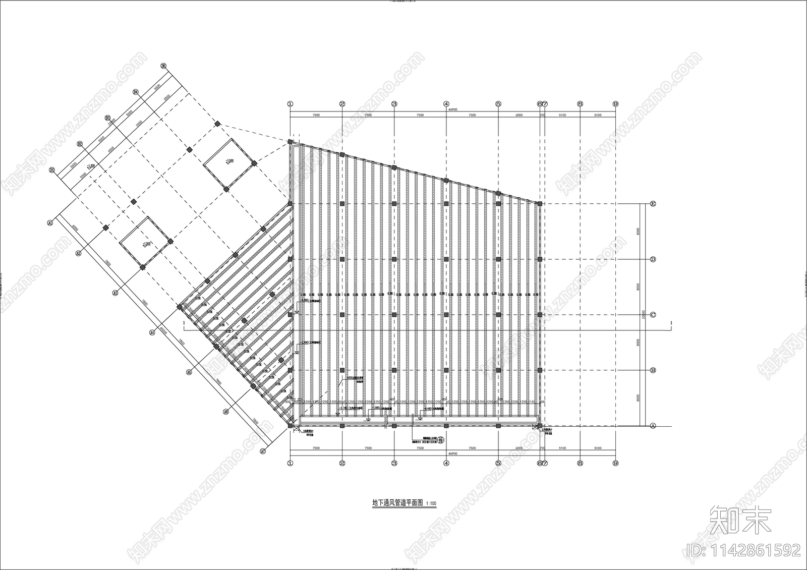 农产品高低温冷库建筑cad施工图下载【ID:1142861592】