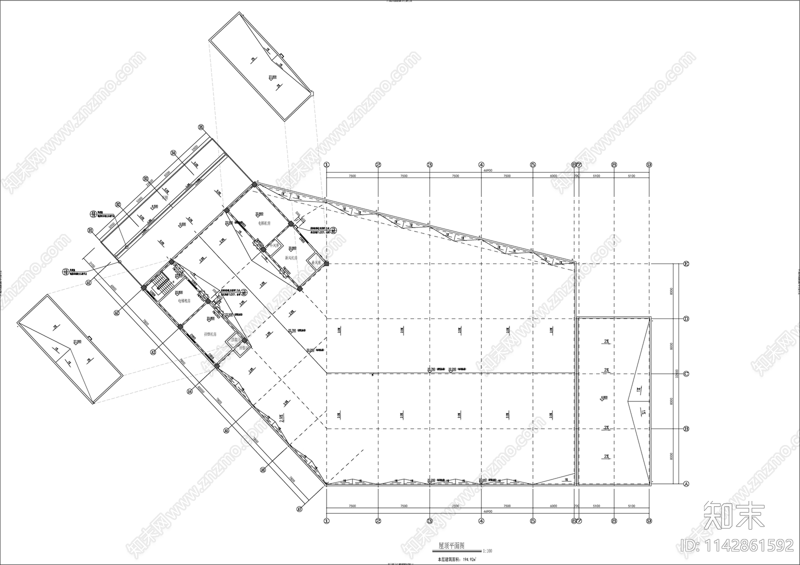 农产品高低温冷库建筑cad施工图下载【ID:1142861592】