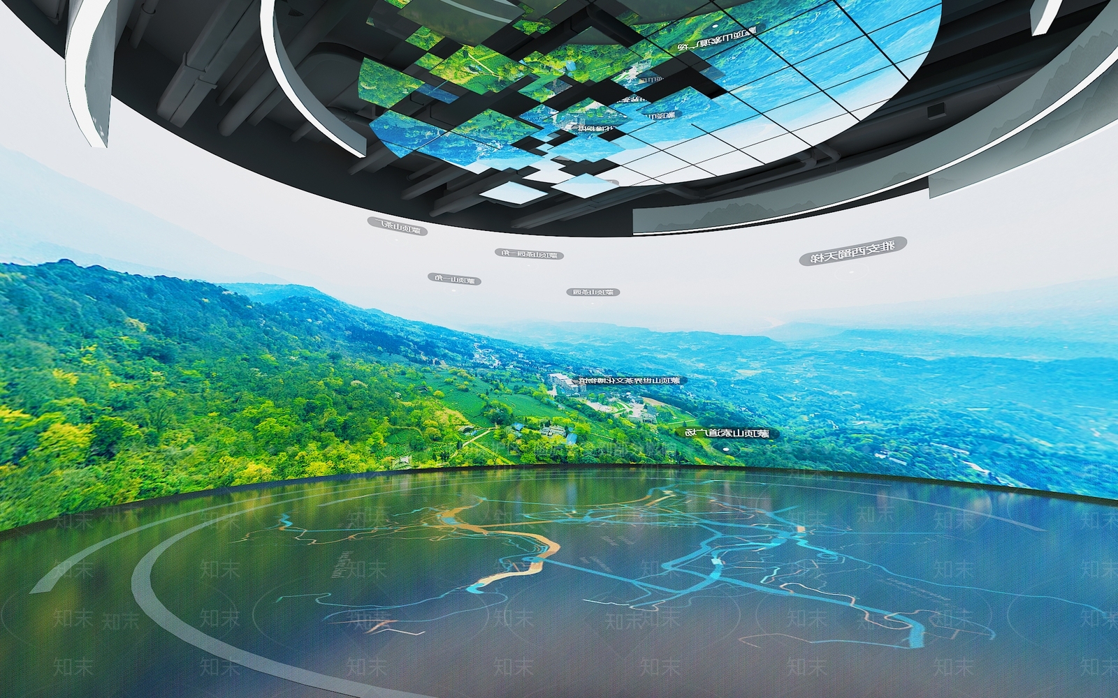 现代城市规划展厅3D模型下载【ID:1142867577】