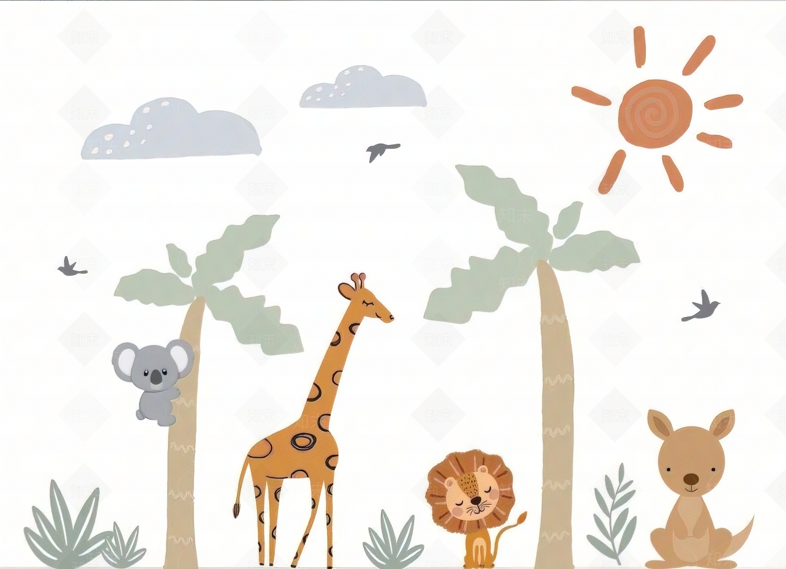 儿童壁纸贴图下载【ID:1142878442】