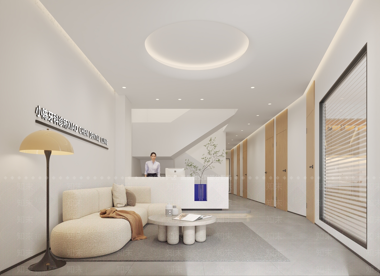 现代口腔医院3D模型下载【ID:1142882842】