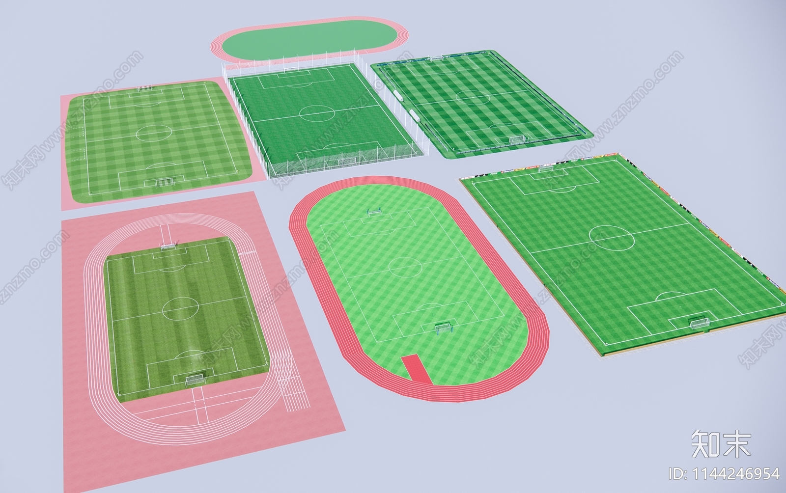 现代足球场SU模型下载【ID:1144246954】