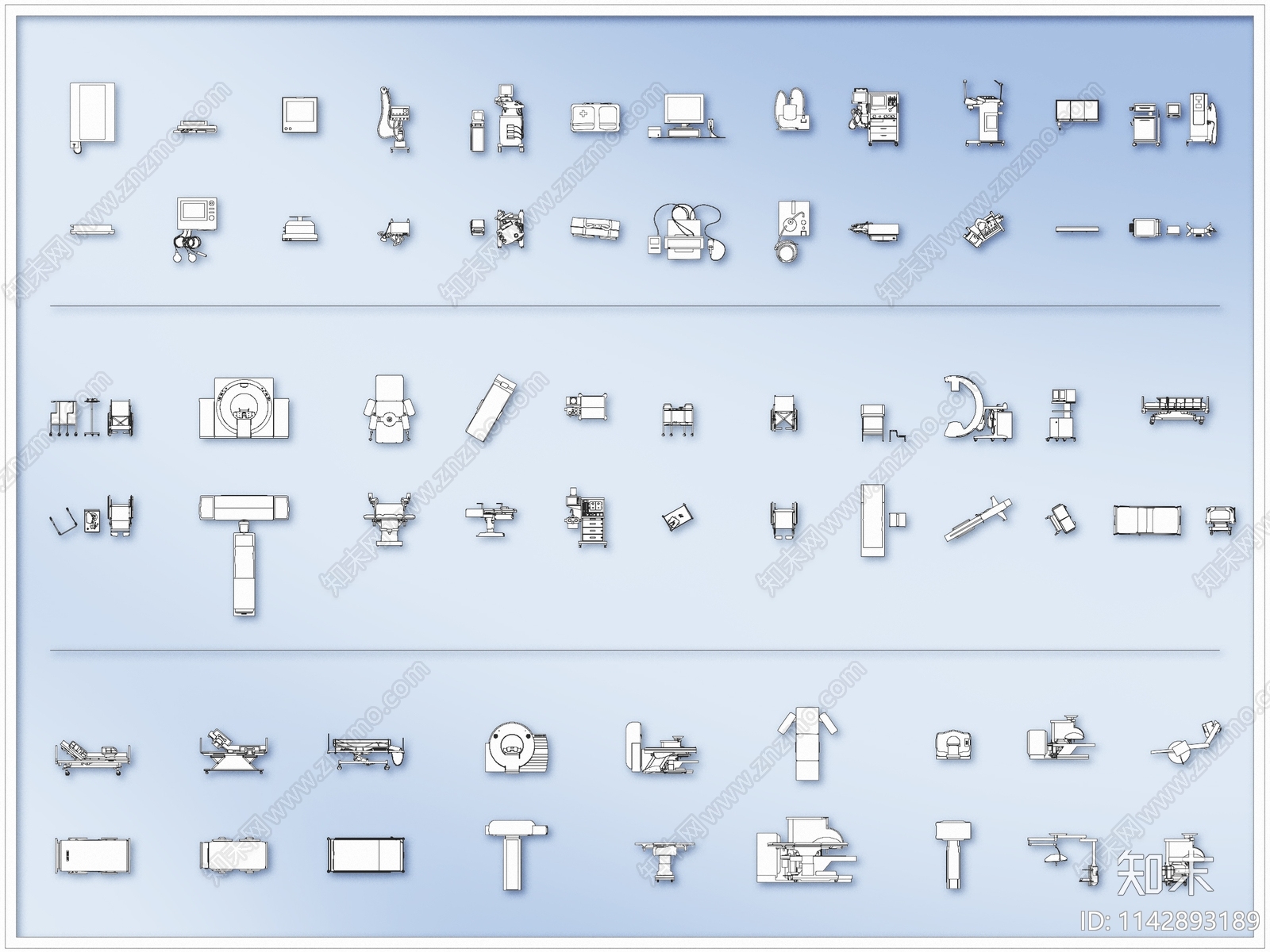 医院医疗设施器材设备施工图下载【ID:1142893189】