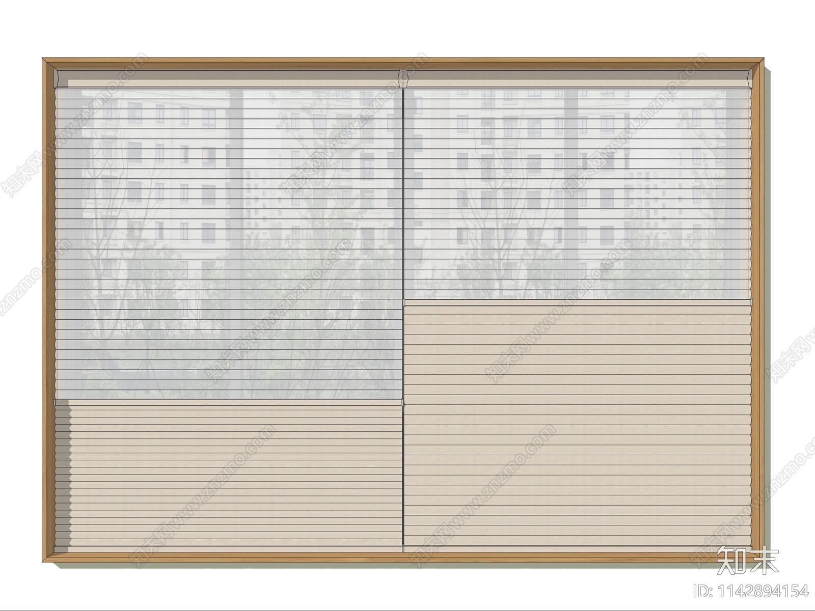 现代百叶帘SU模型下载【ID:1142894154】