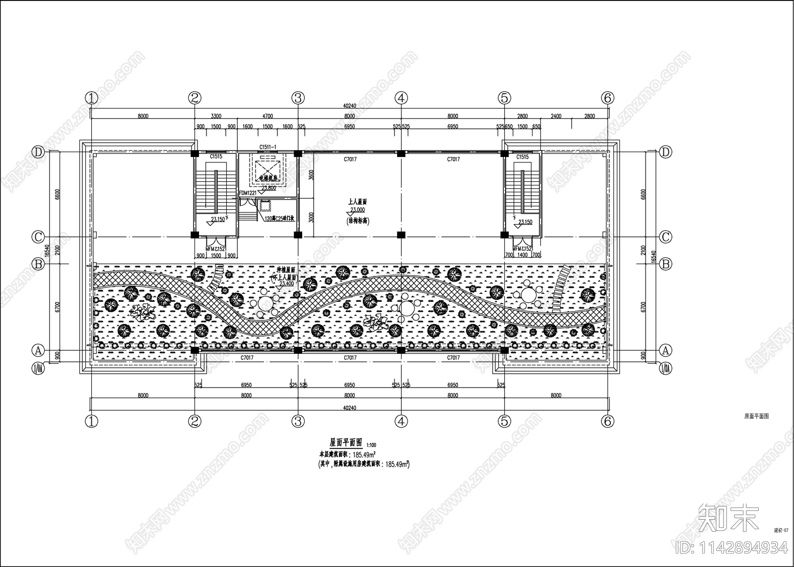 某卫生监督所建筑cad施工图下载【ID:1142894934】