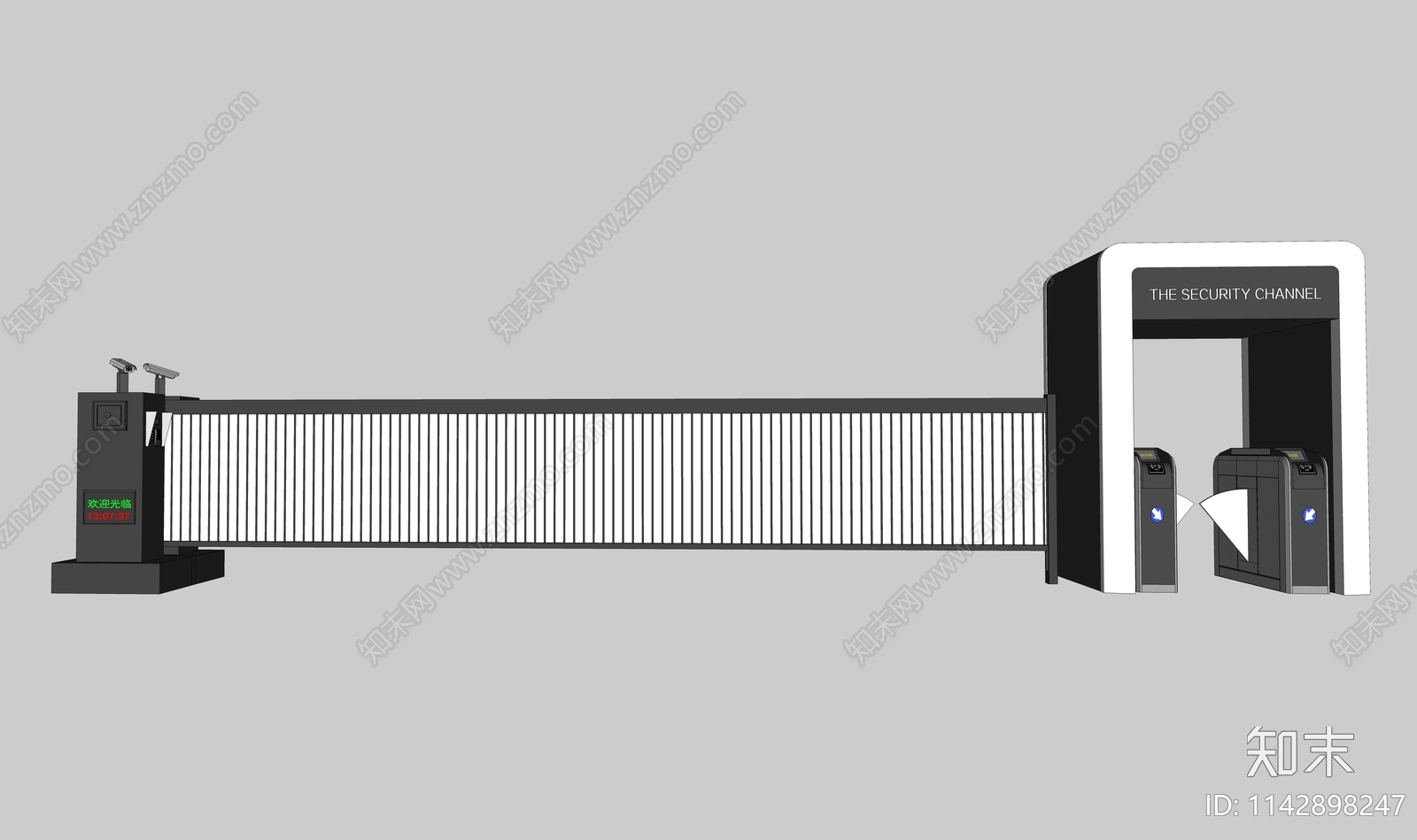 门禁机SU模型下载【ID:1142898247】