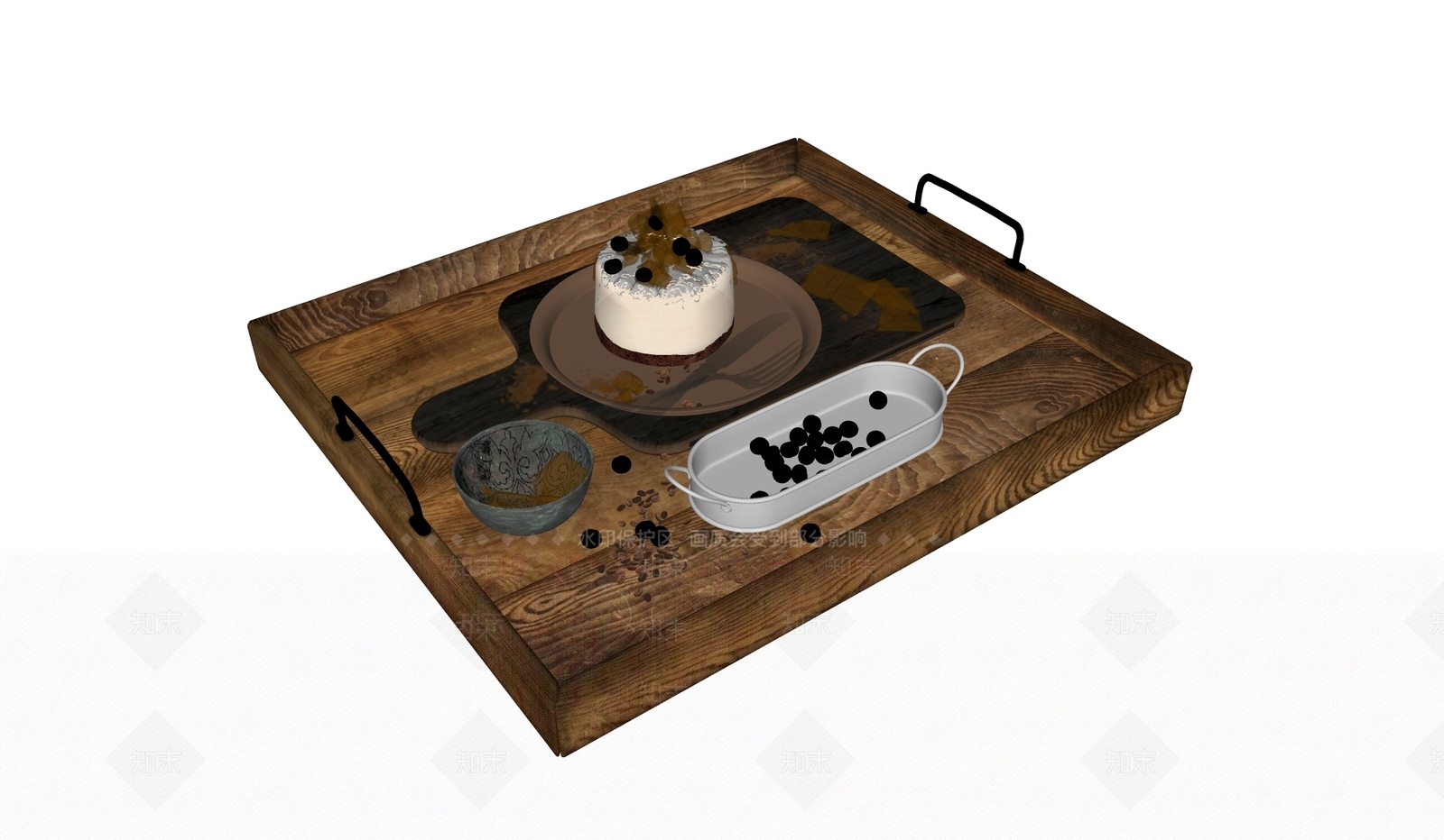 托盘SU模型下载【ID:1142900493】