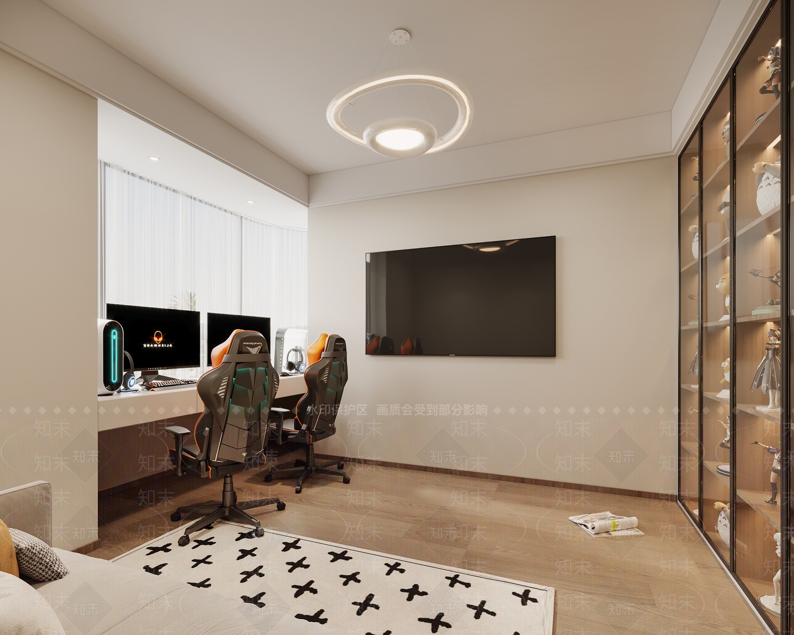 现代电竞娱乐房3D模型下载【ID:1142905726】