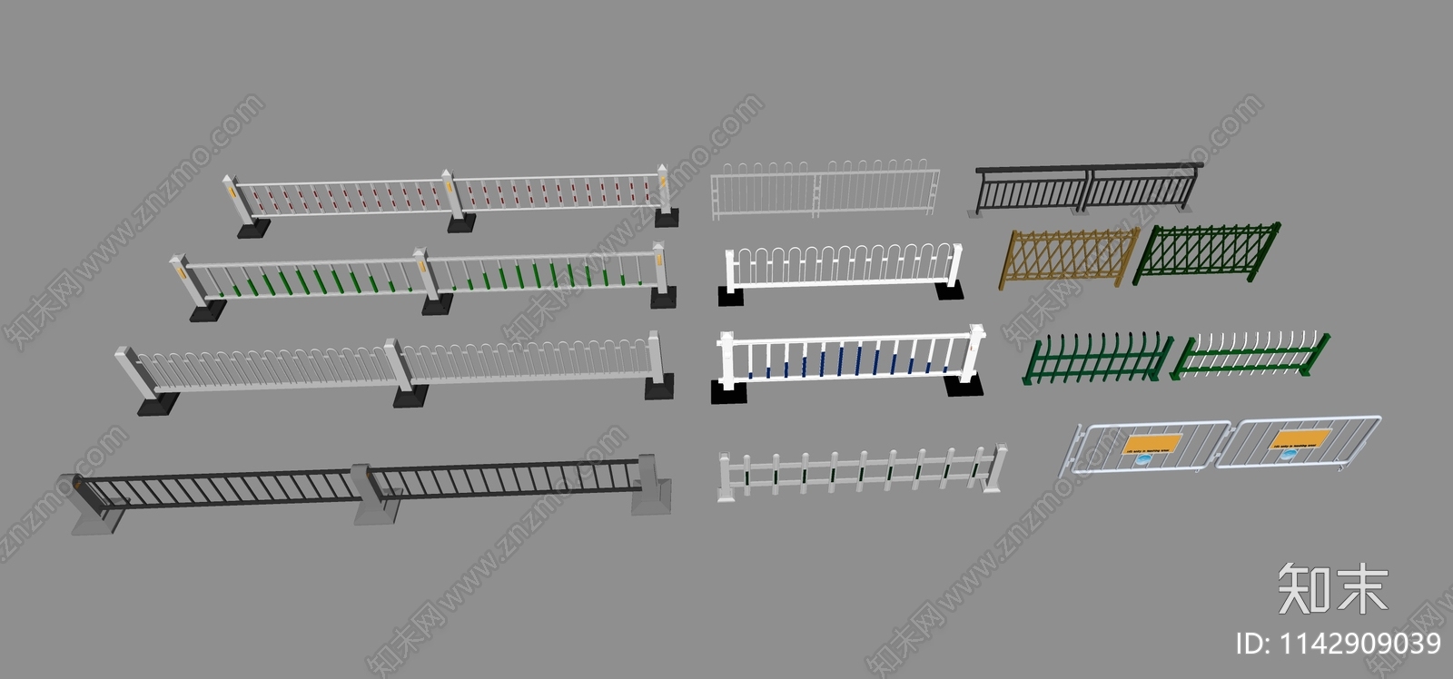 现代道路护栏SU模型下载【ID:1142909039】