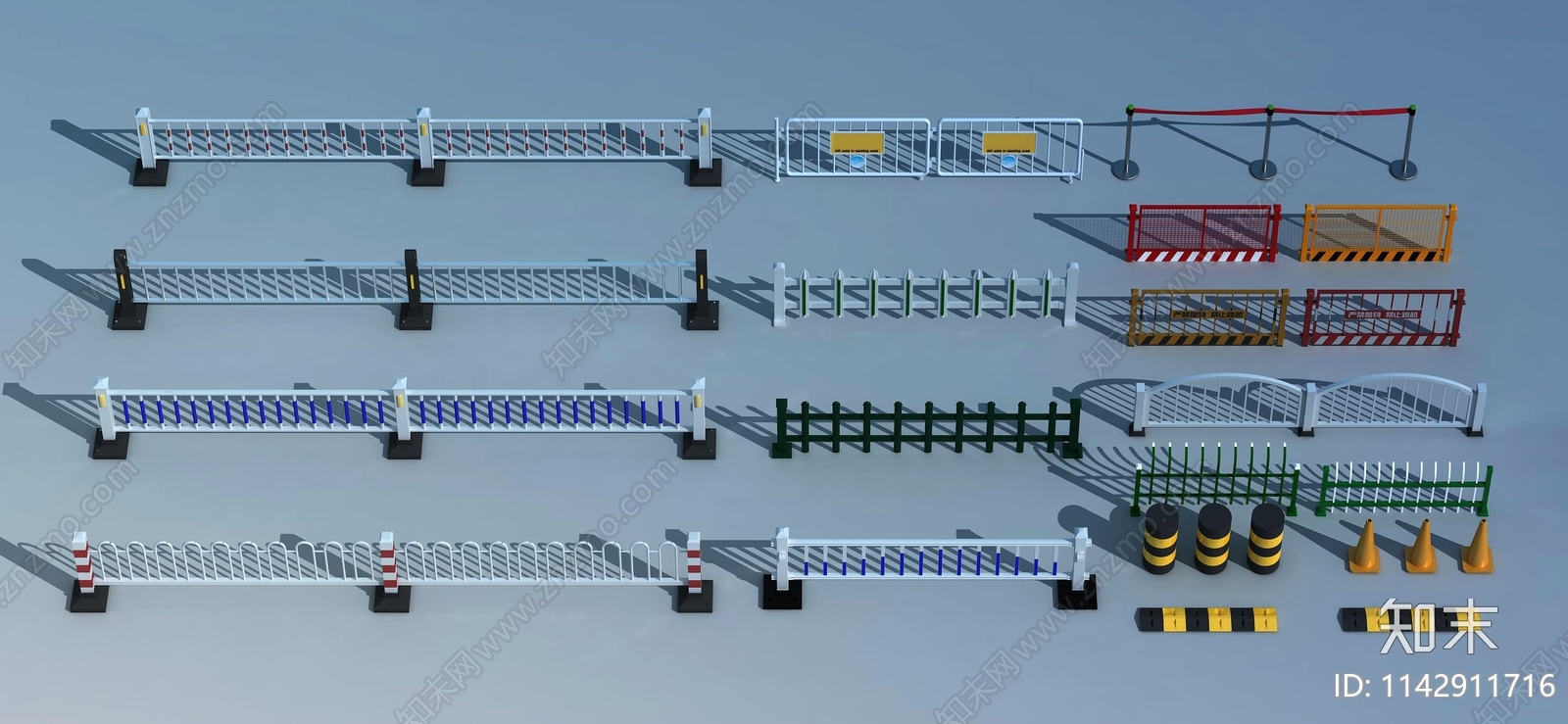现代道路护栏SU模型下载【ID:1142911716】
