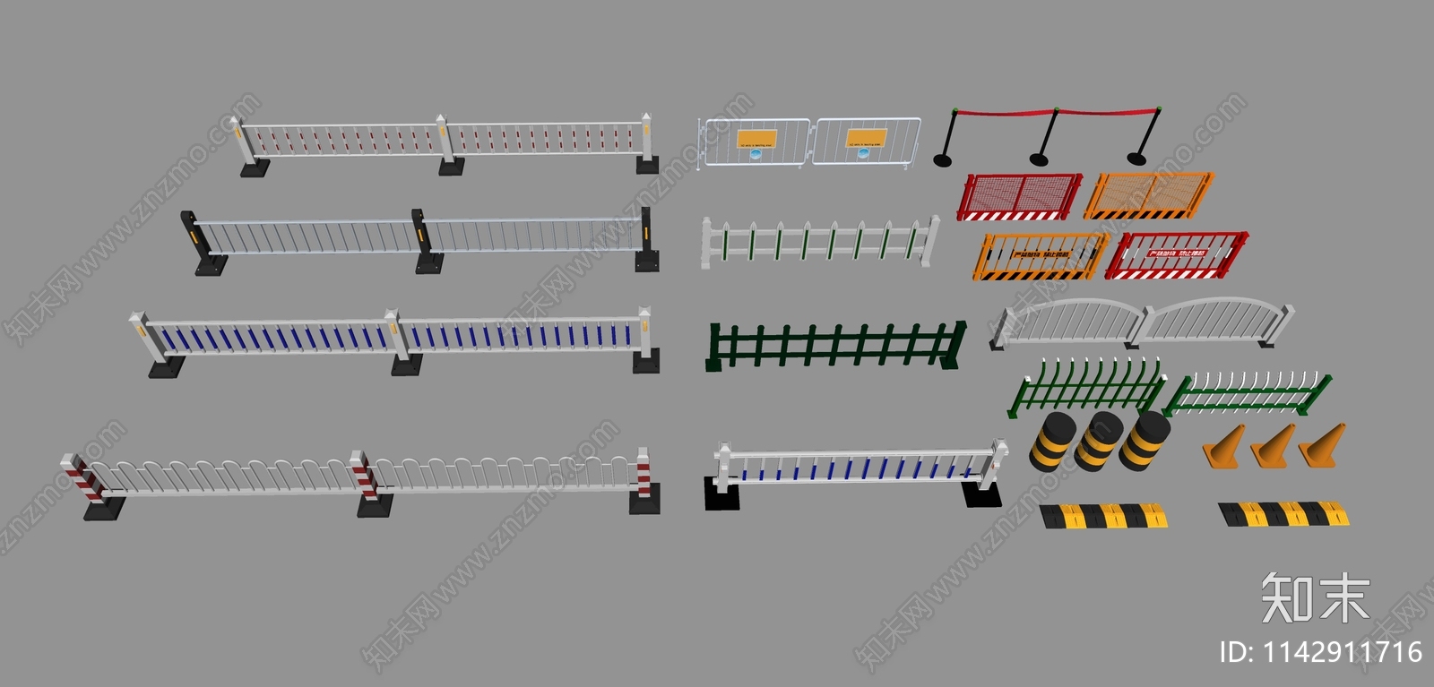 现代道路护栏SU模型下载【ID:1142911716】
