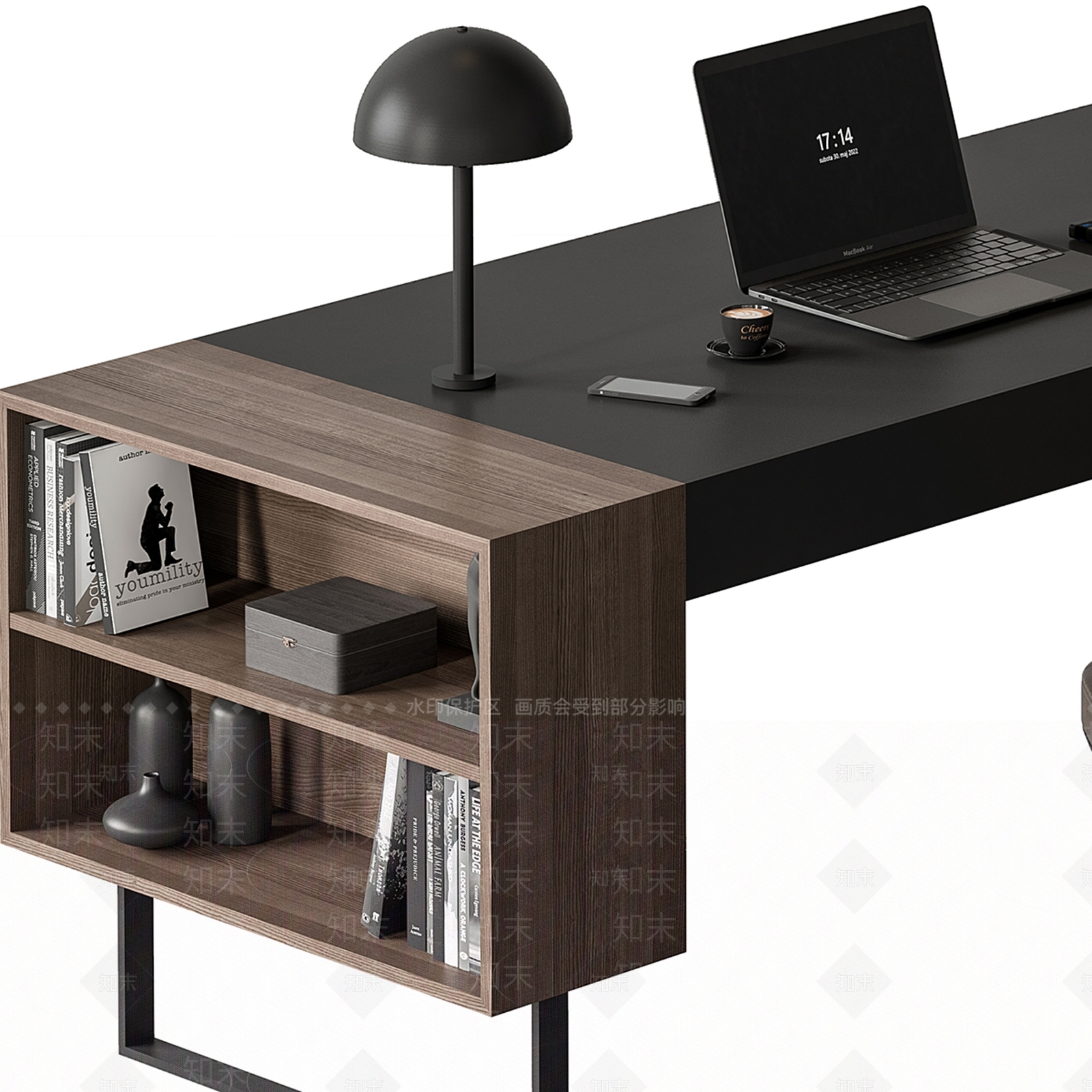 现代办公桌椅3D模型下载【ID:1143129352】