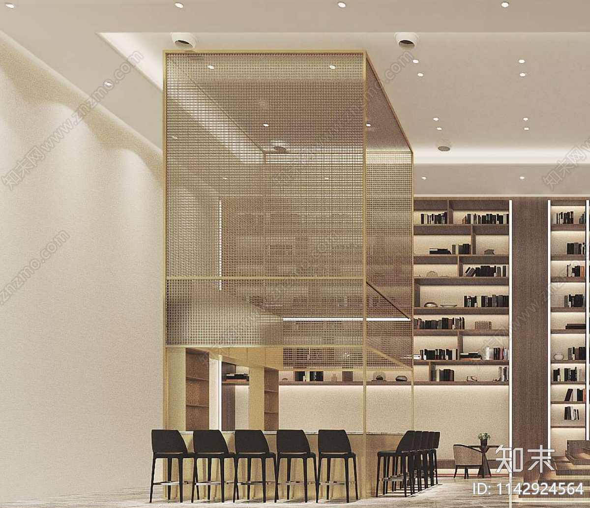 咖啡吧台水吧台大样cad施工图下载【ID:1142924564】