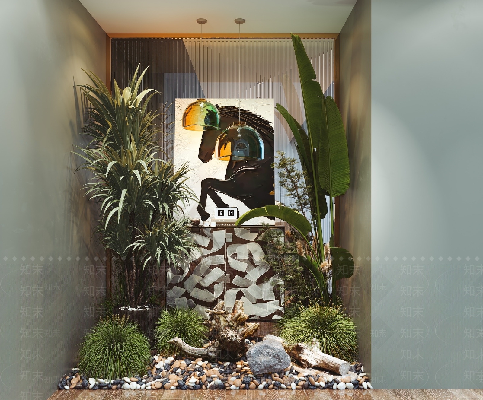 现代景观造景3D模型下载【ID:1142931946】_知末3d模型网