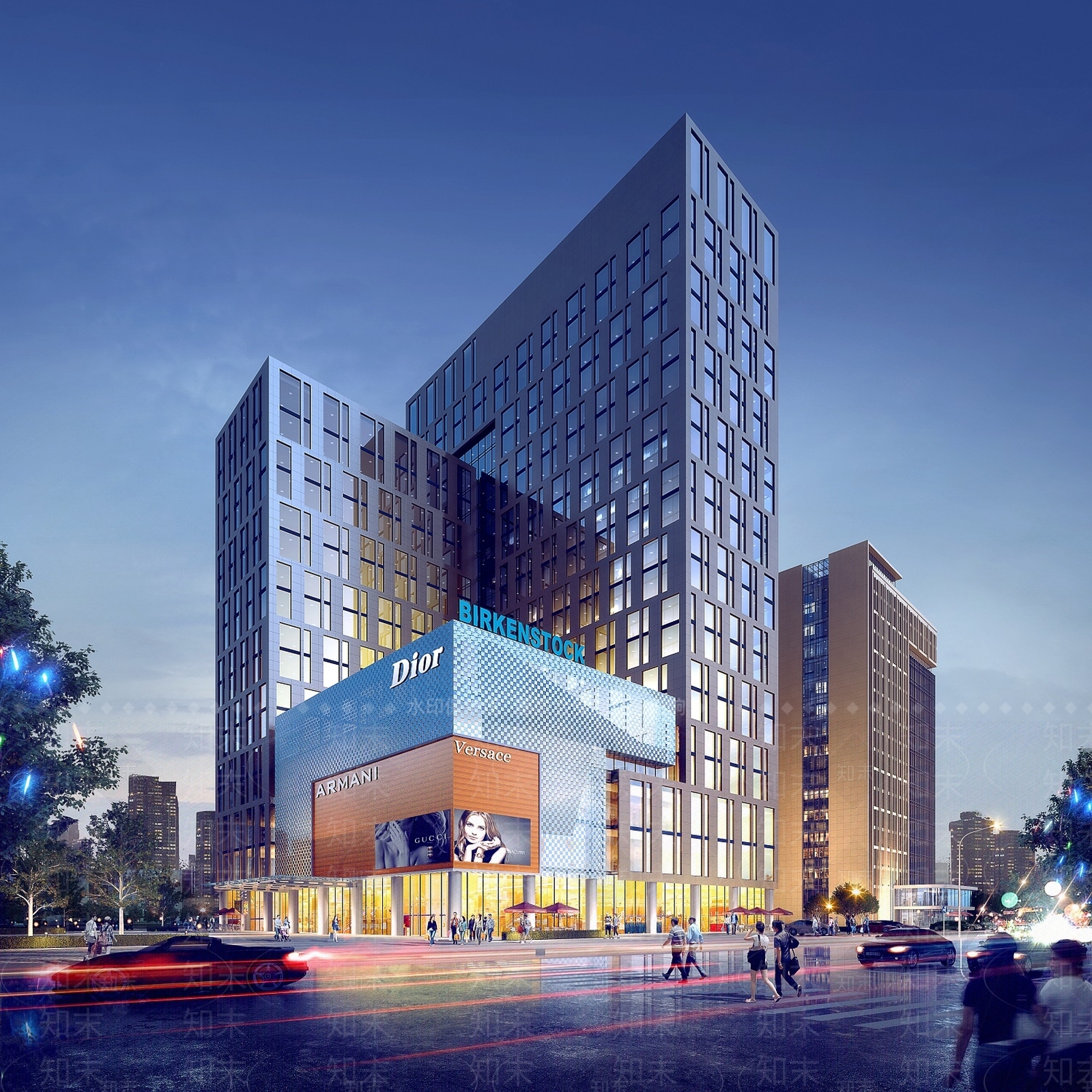 现代酒店公寓楼3D模型下载【ID:1142937938】