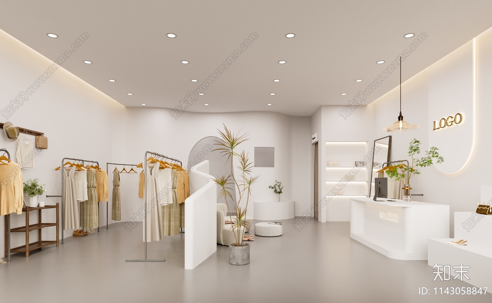 服装鞋店3D模型下载【ID:1143058847】