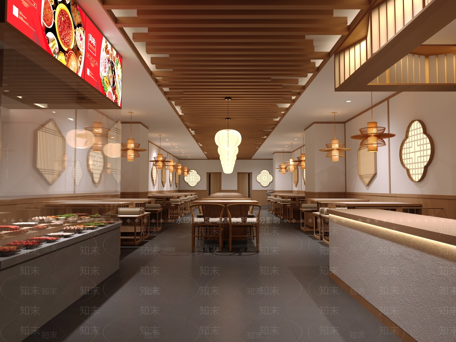 火锅店3D模型下载【ID:1142944804】