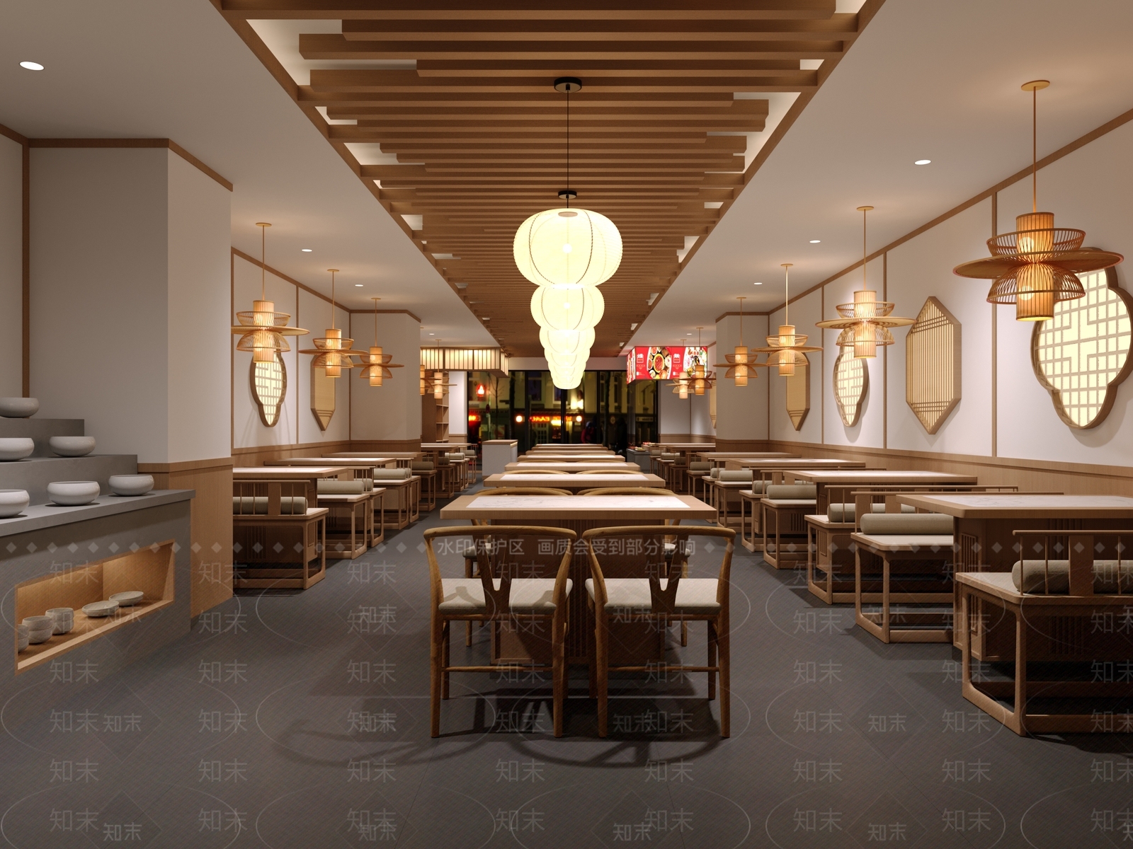 火锅店3D模型下载【ID:1142944804】