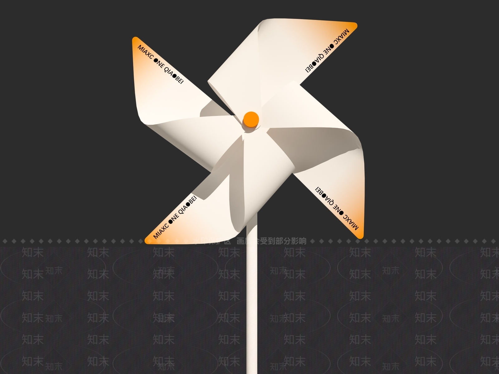 白色风车3D模型下载【ID:1142950887】