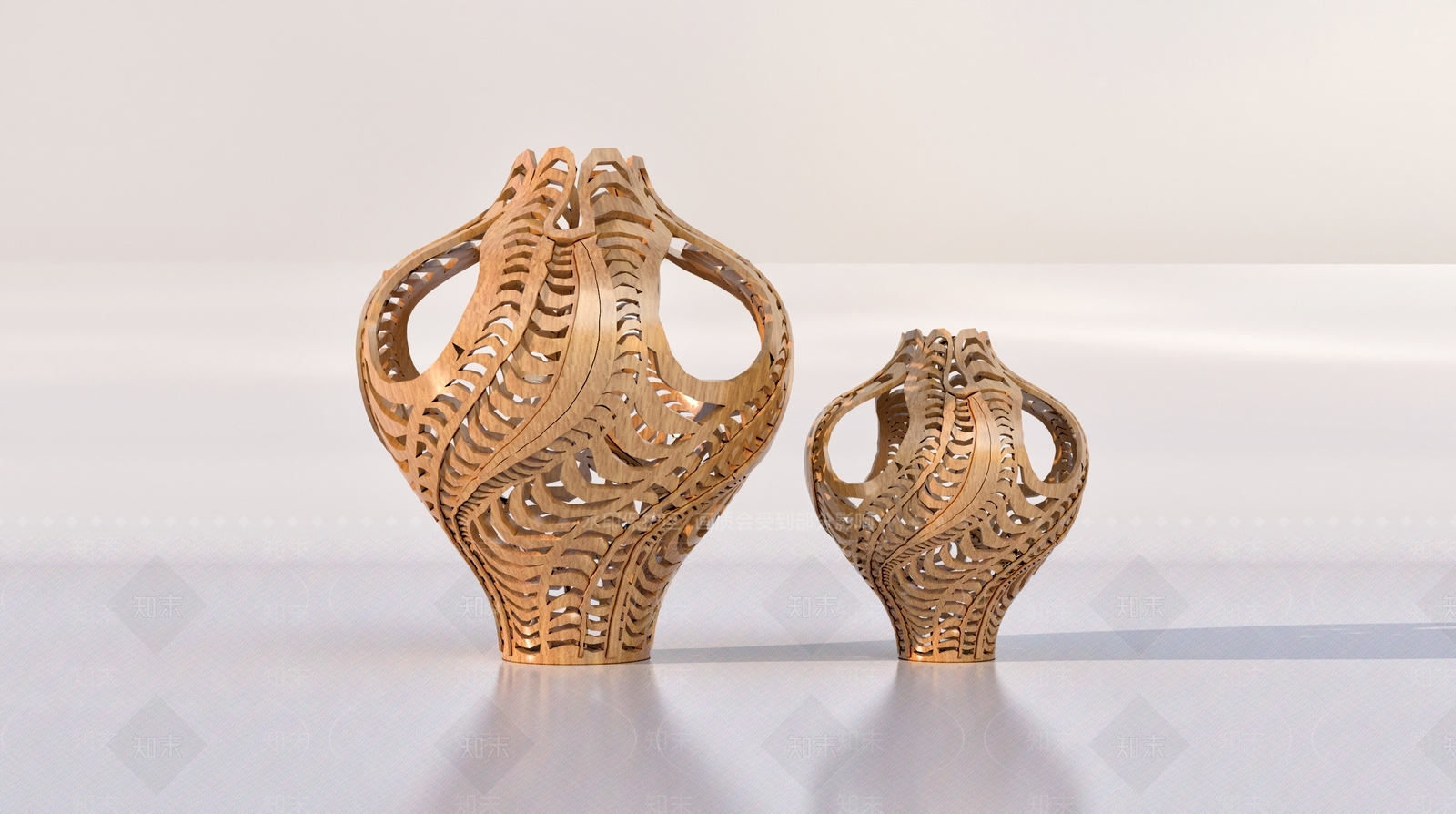 镂空花瓶模型3D模型下载【ID:1142952436】
