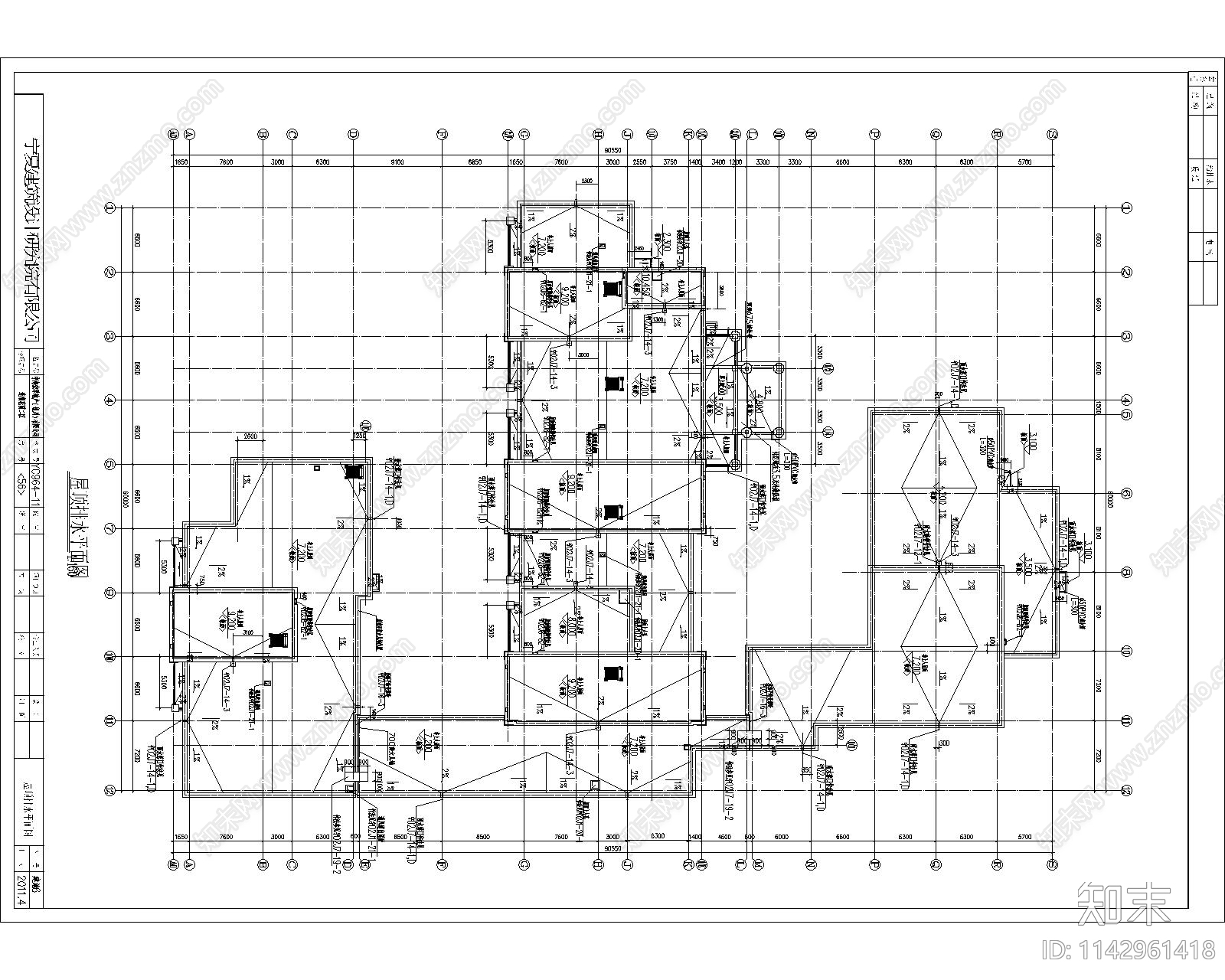 中海银川新古典幼儿园建筑cad施工图下载【ID:1142961418】