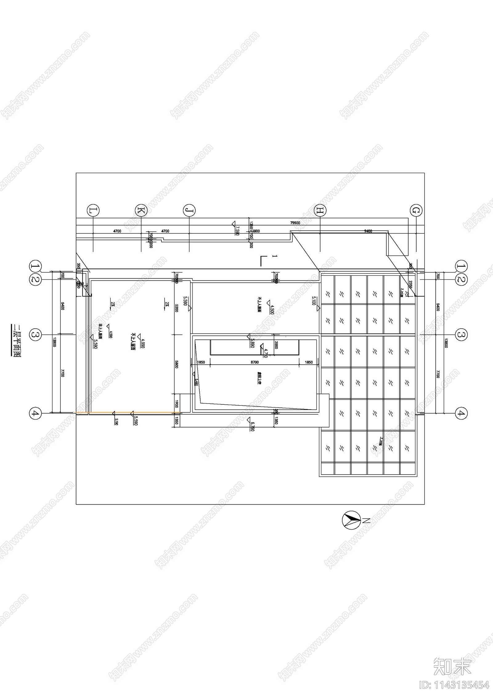 小区入口cad施工图下载【ID:1143135454】