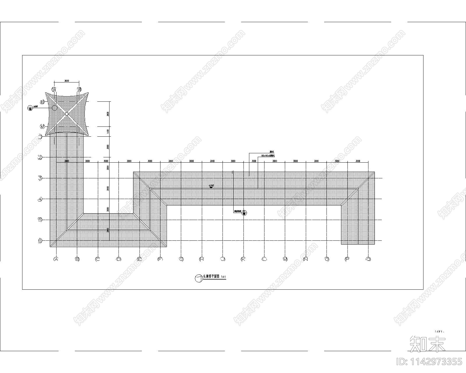 古典长廊cad施工图下载【ID:1142973355】
