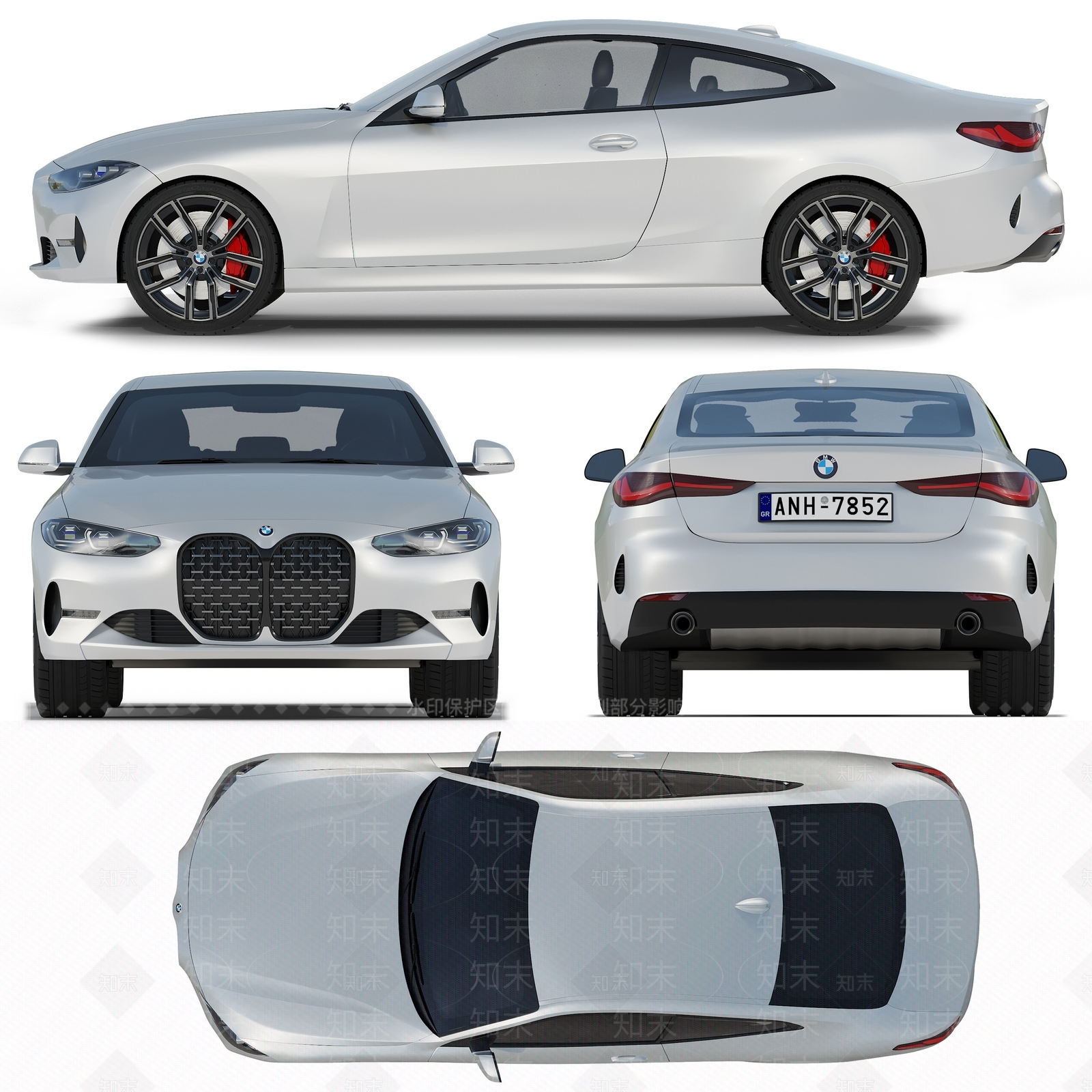 宝马汽车轿车3D模型下载【ID:1142976848】