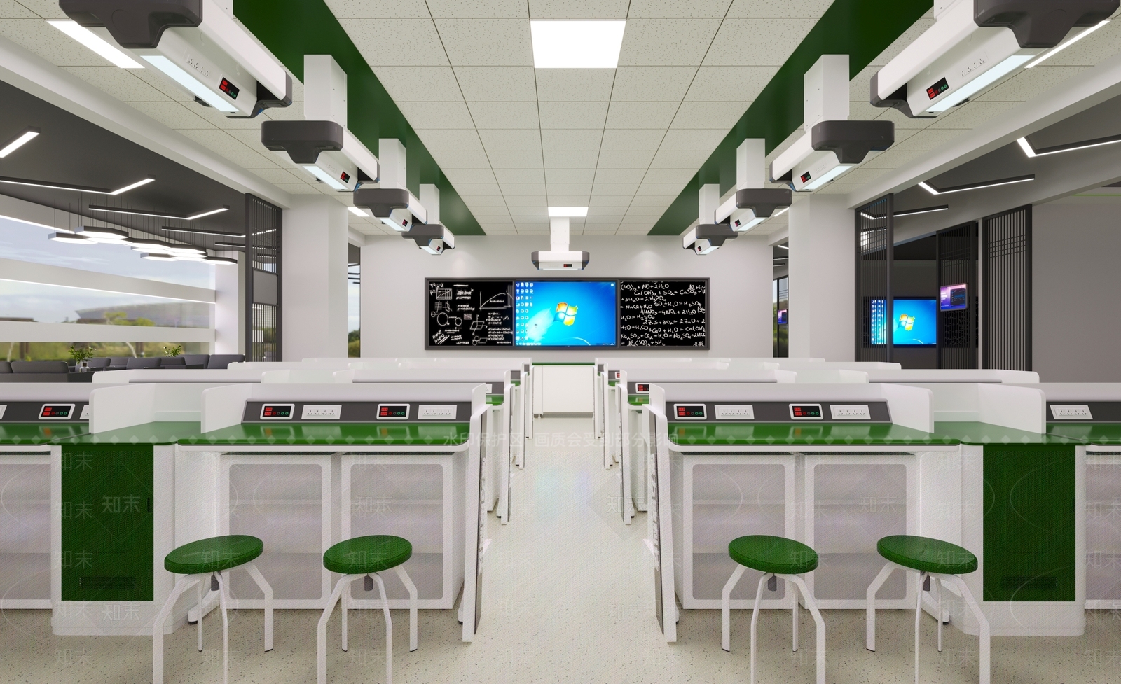 现代风格物理实验室3D模型下载【ID:1142992428】