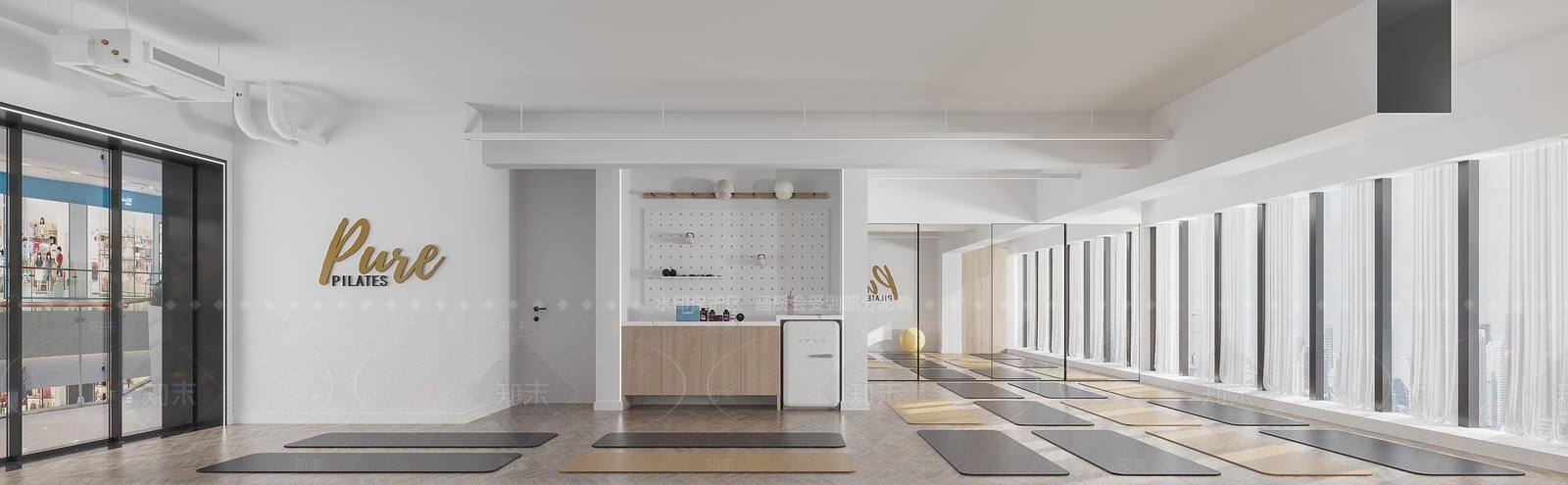现代瑜伽室3D模型下载【ID:1142995075】