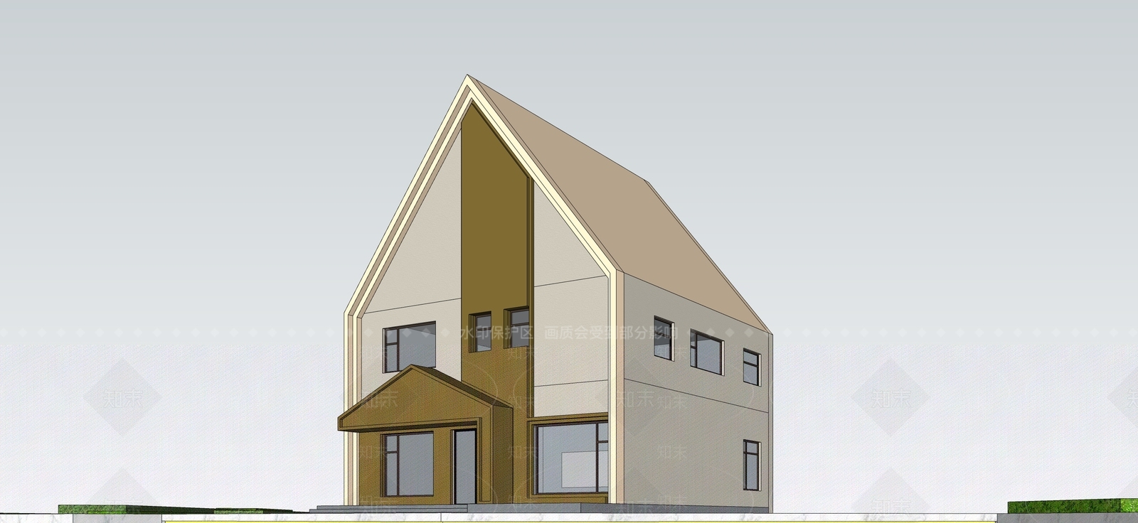 现代商业建筑SU模型下载【ID:1142995688】