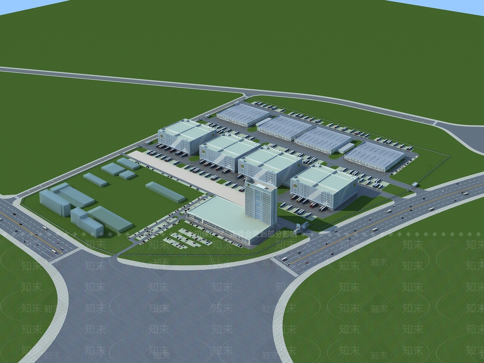 东北冷链厂区3D模型下载【ID:1143008750】