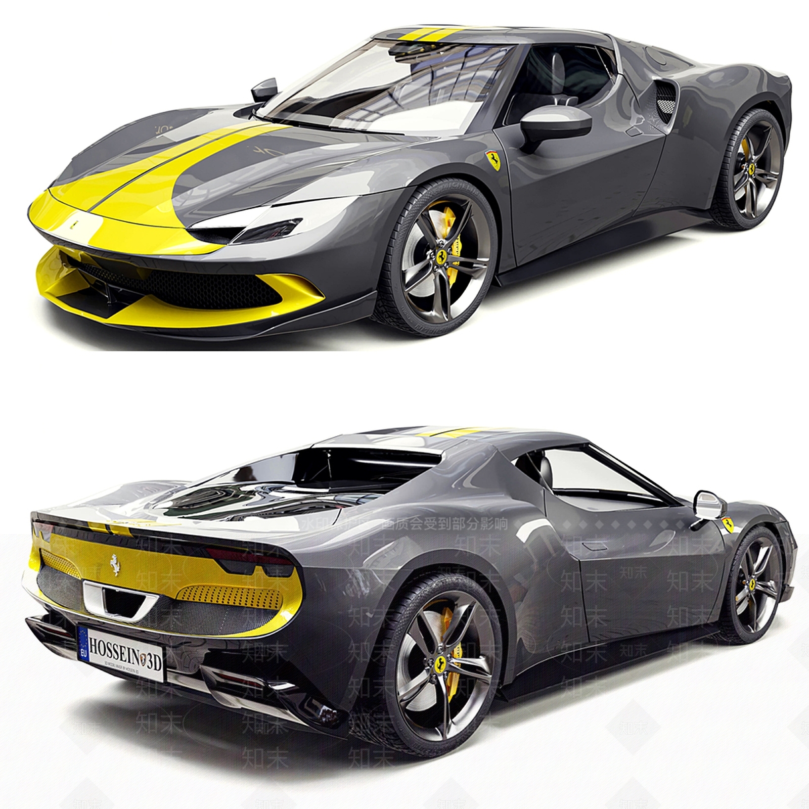 法拉利汽车3D模型下载【ID:1143019506】