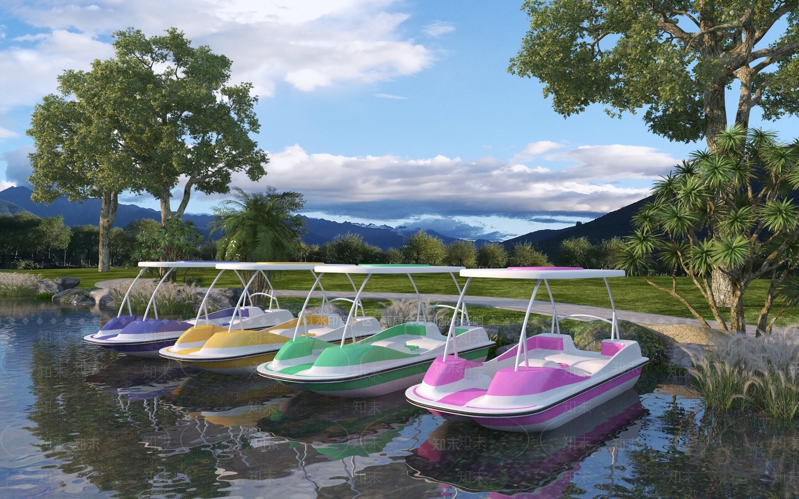 现代游船3D模型3D模型下载【ID:1143021572】