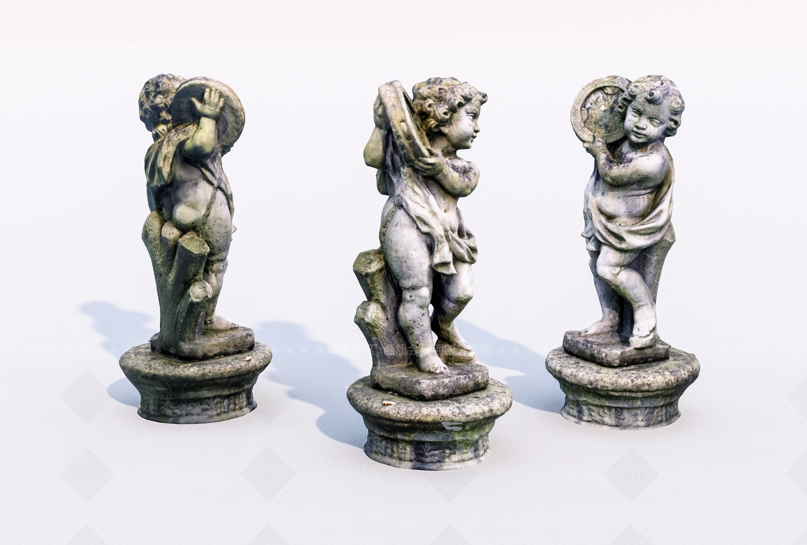 欧式雕塑小品SU模型下载【ID:1143023086】